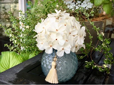 ソラシートで作る紫陽花のアロマディフューザー
