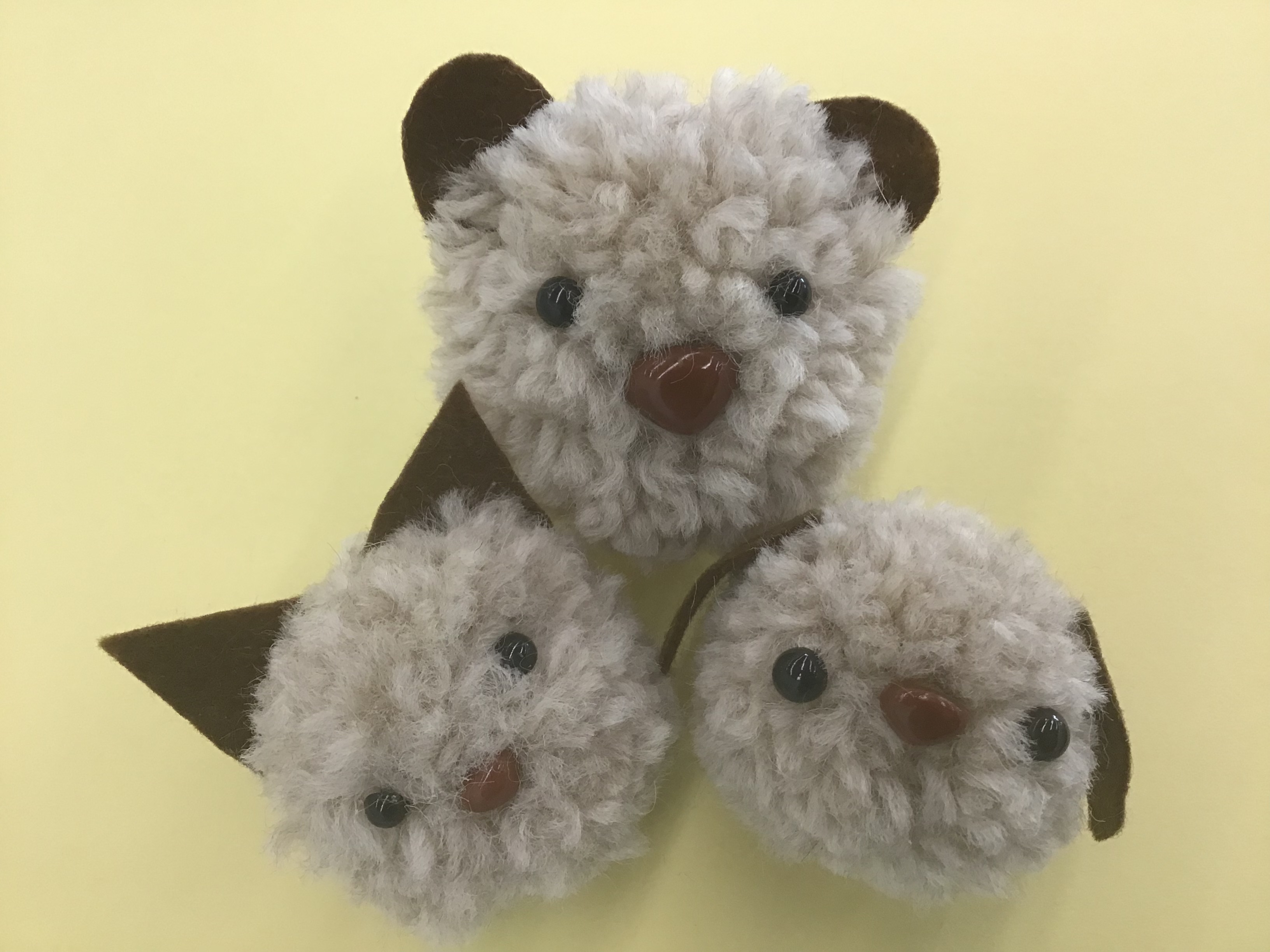 ポンポンでどうぶつをつくろう